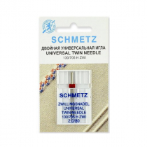 Иглы двойные стандартные БШМ Schmetz №80/2,0 1 шт