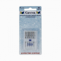 Иглы универсальные  для БШМ Gamma  №80 (уп.5 шт)