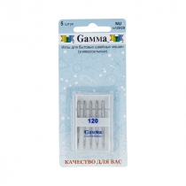 Иглы универсальные для БШМ Gamma  №120 (уп.5 шт)