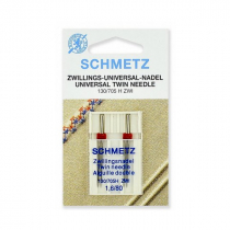 Иглы двойные стандартные БШМ Schmetz №80/1,6  2 шт