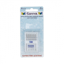 Иглы  для трикотажа БШМ Gamma №100 (уп.5 шт)