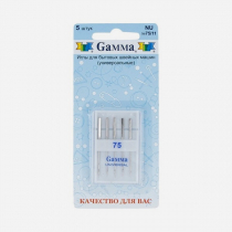 Иглы универсальные для БШМ Gamma  №75 (уп.5 шт)