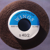 Нитки WINGS 100% полиэстер 40/2 5000 ярд