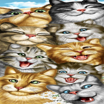 ткань вафельная "Котофей"