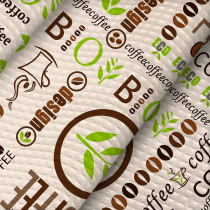 ткань Полотно вафельное "Bio coffee"
