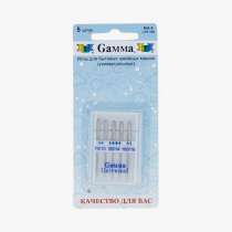 Иглы универсальные для БШМ Gamma №70-100 (уп.5 шт)